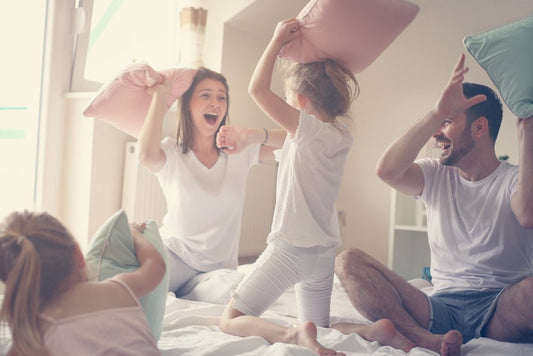 Fluff Up for Fun! Celebrate International Pillow Fight Day with City Mattress - City Mattress Staging