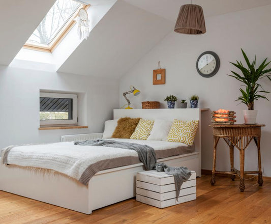 How to Decorate a Slanted Wall Bedroom - City Mattress Staging