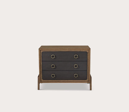 Elure Two-Tone Wood Bachelor Chest