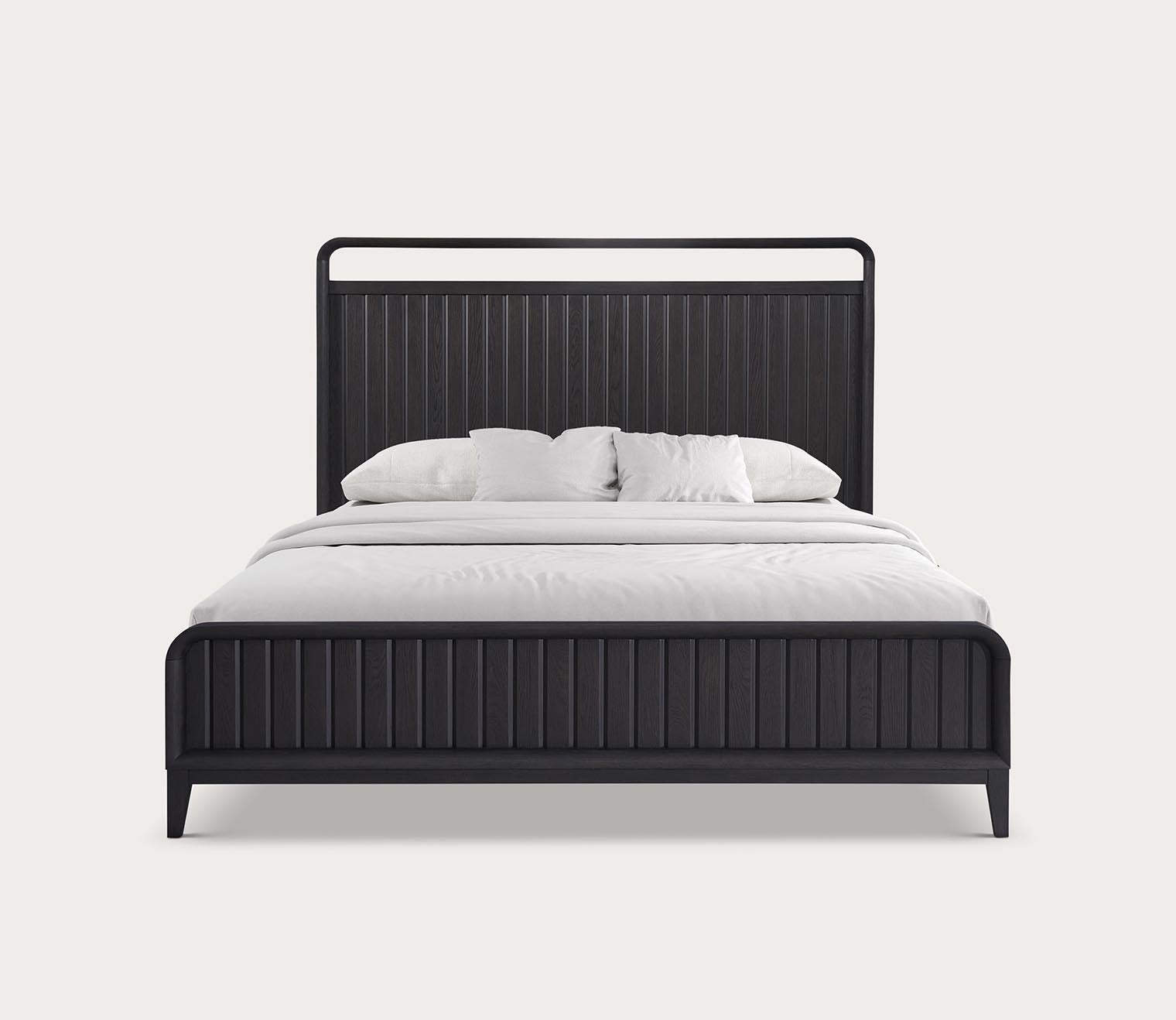 Elure Wood Open Panel Bed