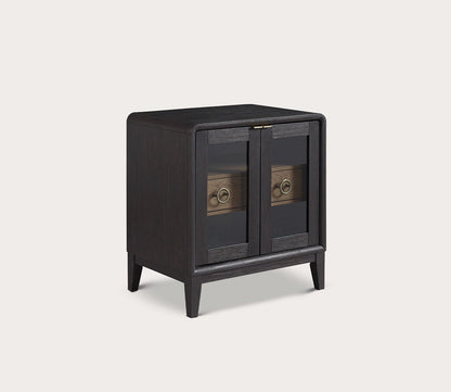 Elure Glass Door Nightstand