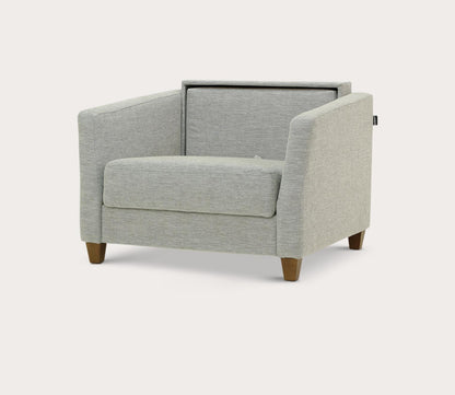 Monika Chair Sleeper by Luonto, gray, part open
