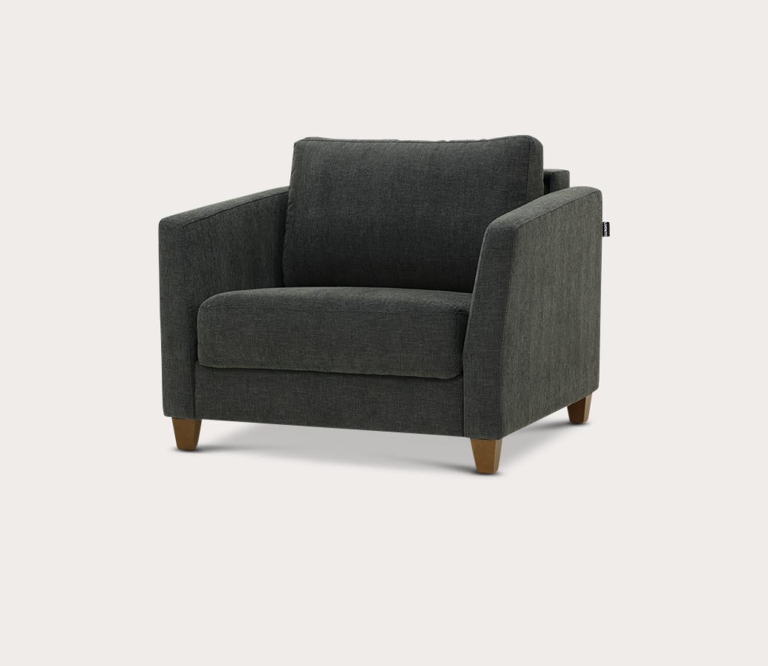 Monika Chair Sleeper by Luonto, charocal