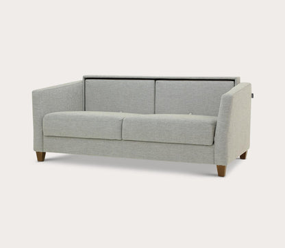 Monika Queen Sofa Sleeper by Luonto in gray, silo, part open