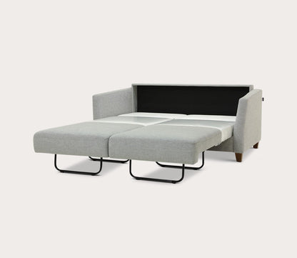 Monika Queen Sofa Sleeper by Luonto in gray, silo, open
