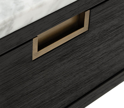 Adeline 1-Drawer Nightstand by Safavieh-black silo close-up