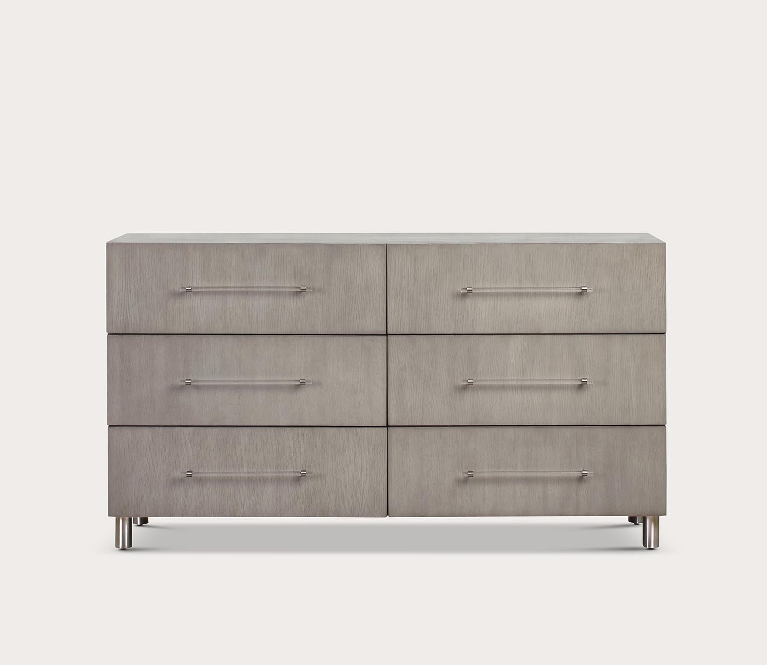 Argento misty grey dresser silo on white background