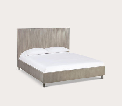 Argento bed in misty grey - silo angled view