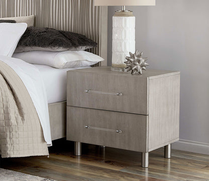 Argento nightstand in misty grey