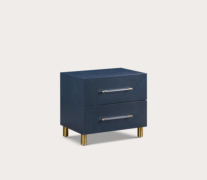 Argento navy nightstand silo on white background