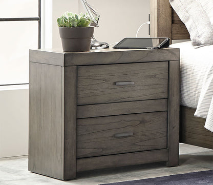 Aspen Home Modern Loft Greystone Panel Bed Bedroom Set by Aspen Home