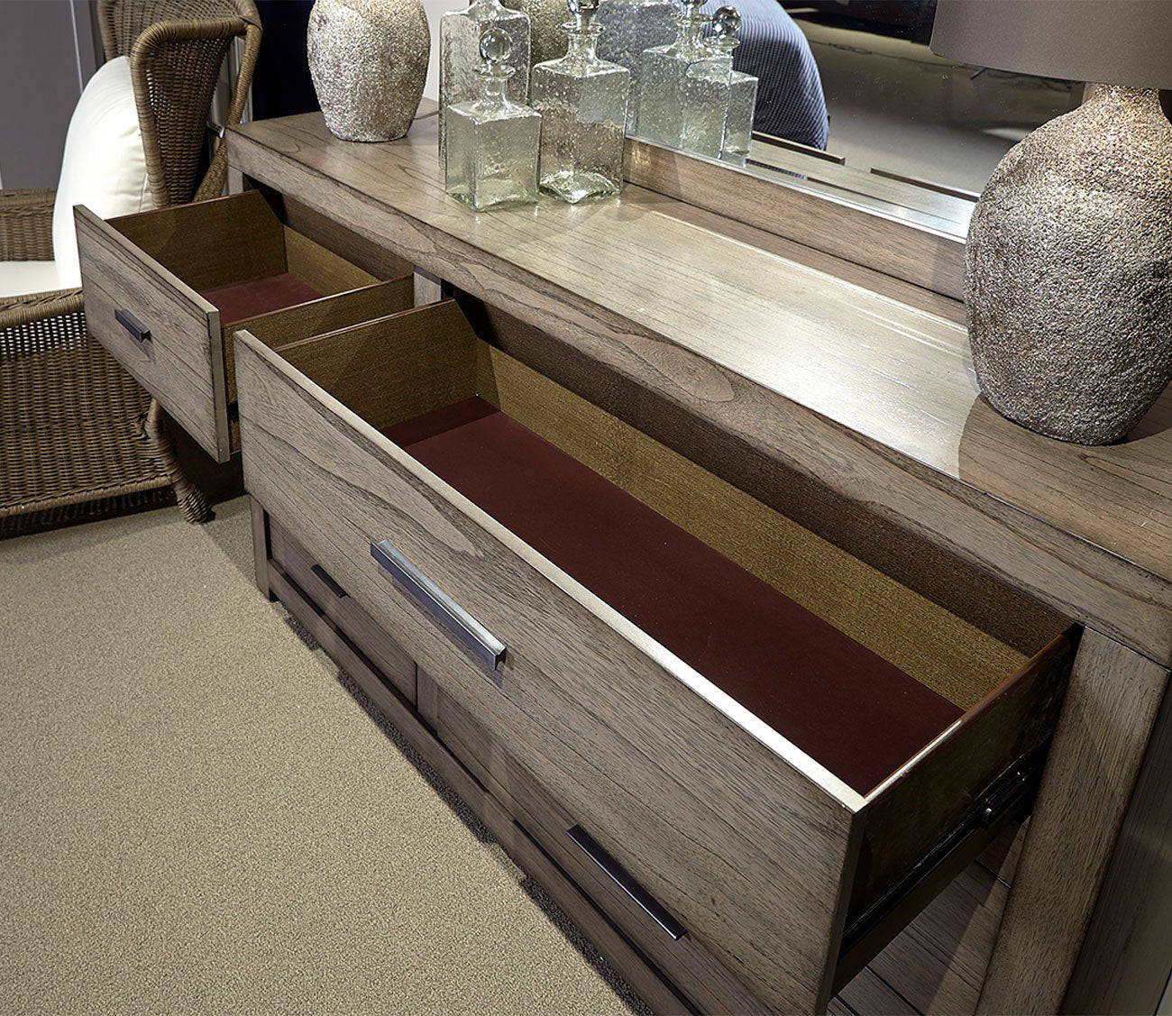 Aspen Home Modern Loft Greystone Panel Bed Bedroom Set by Aspen Home