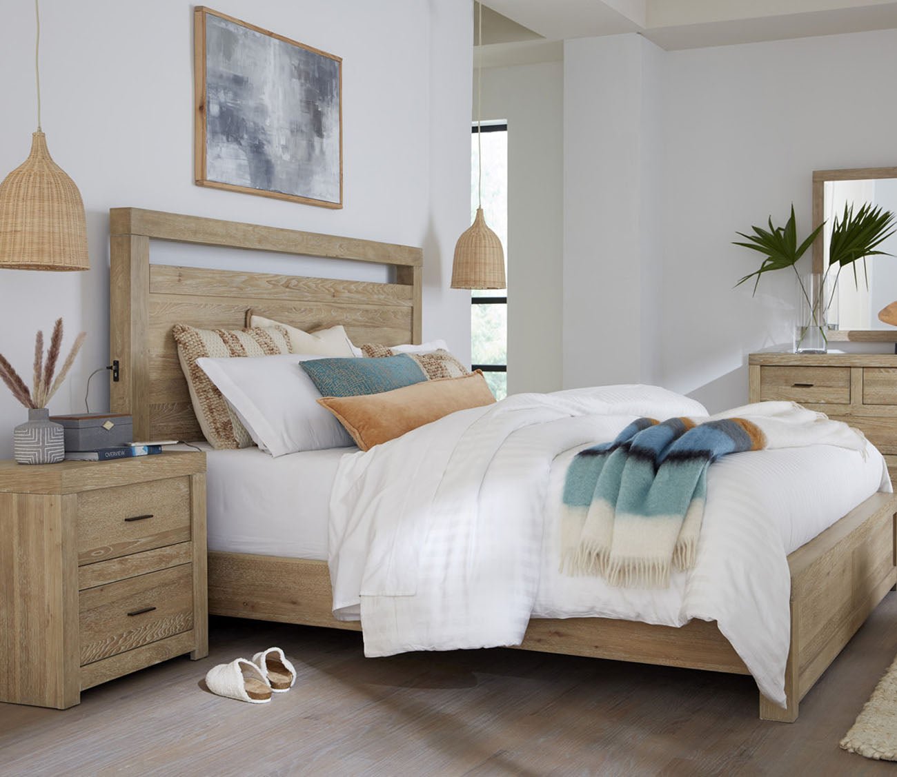 Aspen Home Modern Loft Panel Bed Bedroom Set