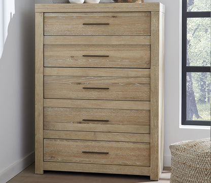 Aspen Home Modern Loft 5-drawer chest in khaki