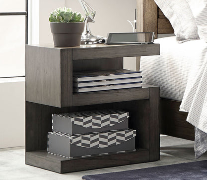 Aspen Home Modern Loft S - Shaped Nightstand by Aspen Home