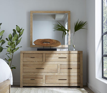 Aspen Home Modern Loft dresser with mirror - lifestyle