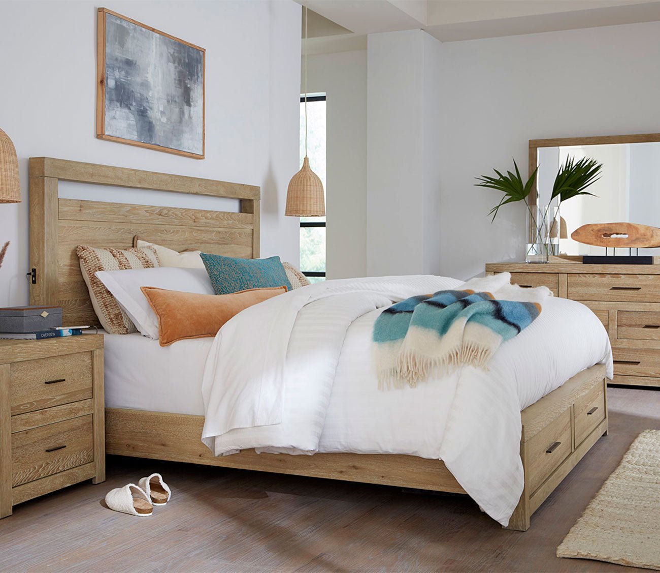 Aspen Home Modern Loft Storage Bed in a lifetsyle setting.