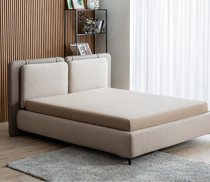 Ayla Linen Upholstered Storage Bed by Casa Bianca - lifestyle angled view