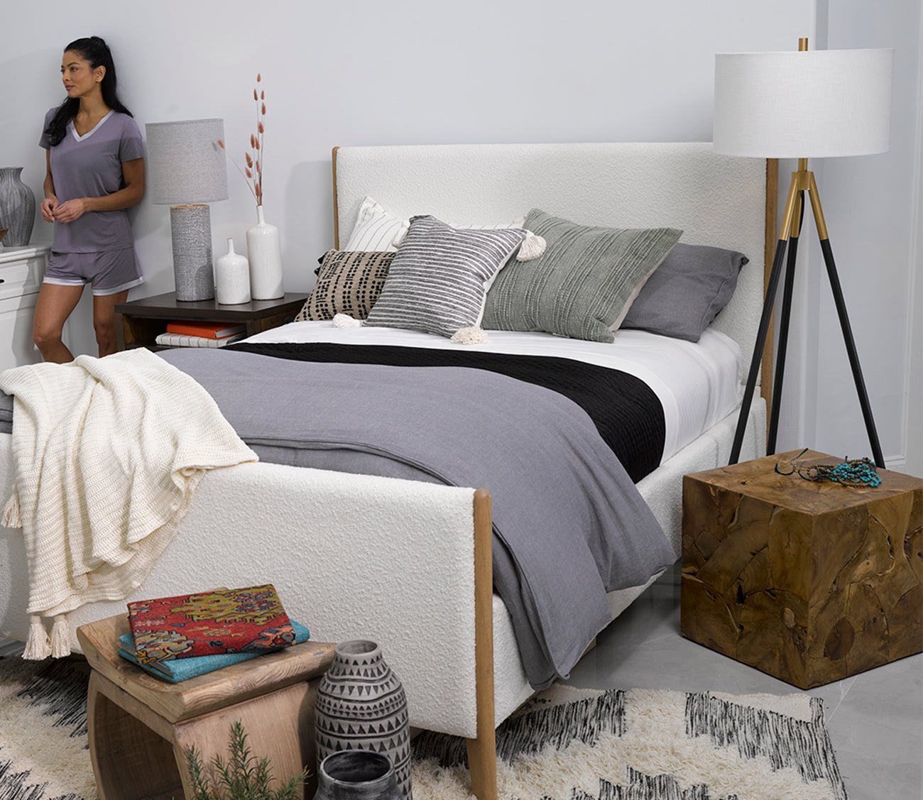 Bassett Mirror Rowe Metal Floor Lamp by Bassett Mirror