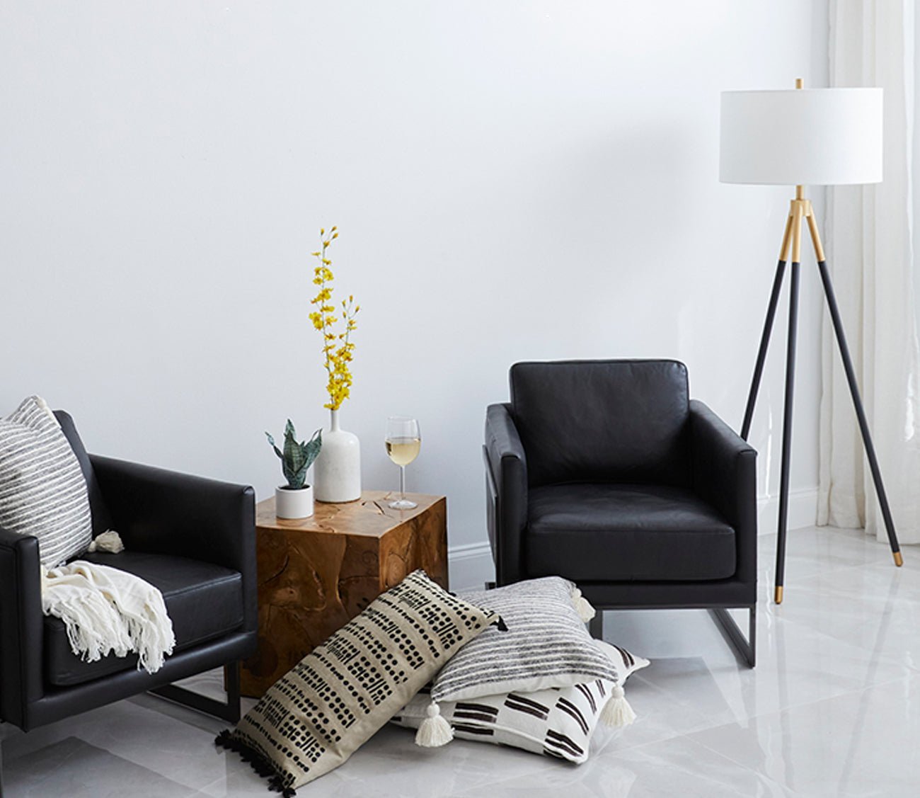 Bassett Mirror Rowe Metal Floor Lamp by Bassett Mirror