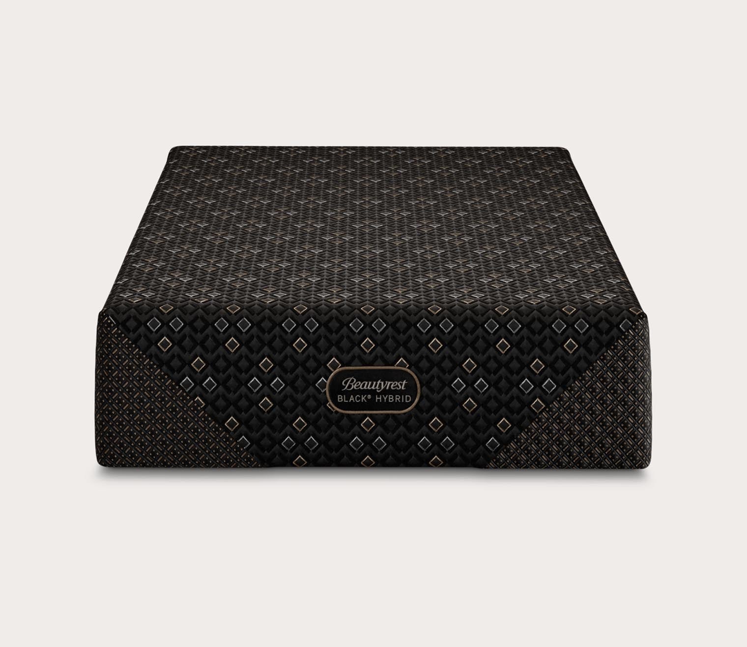 Beautyrest Black Hybrid Series Five XCS Plush Mattress by Simmons -silo front.