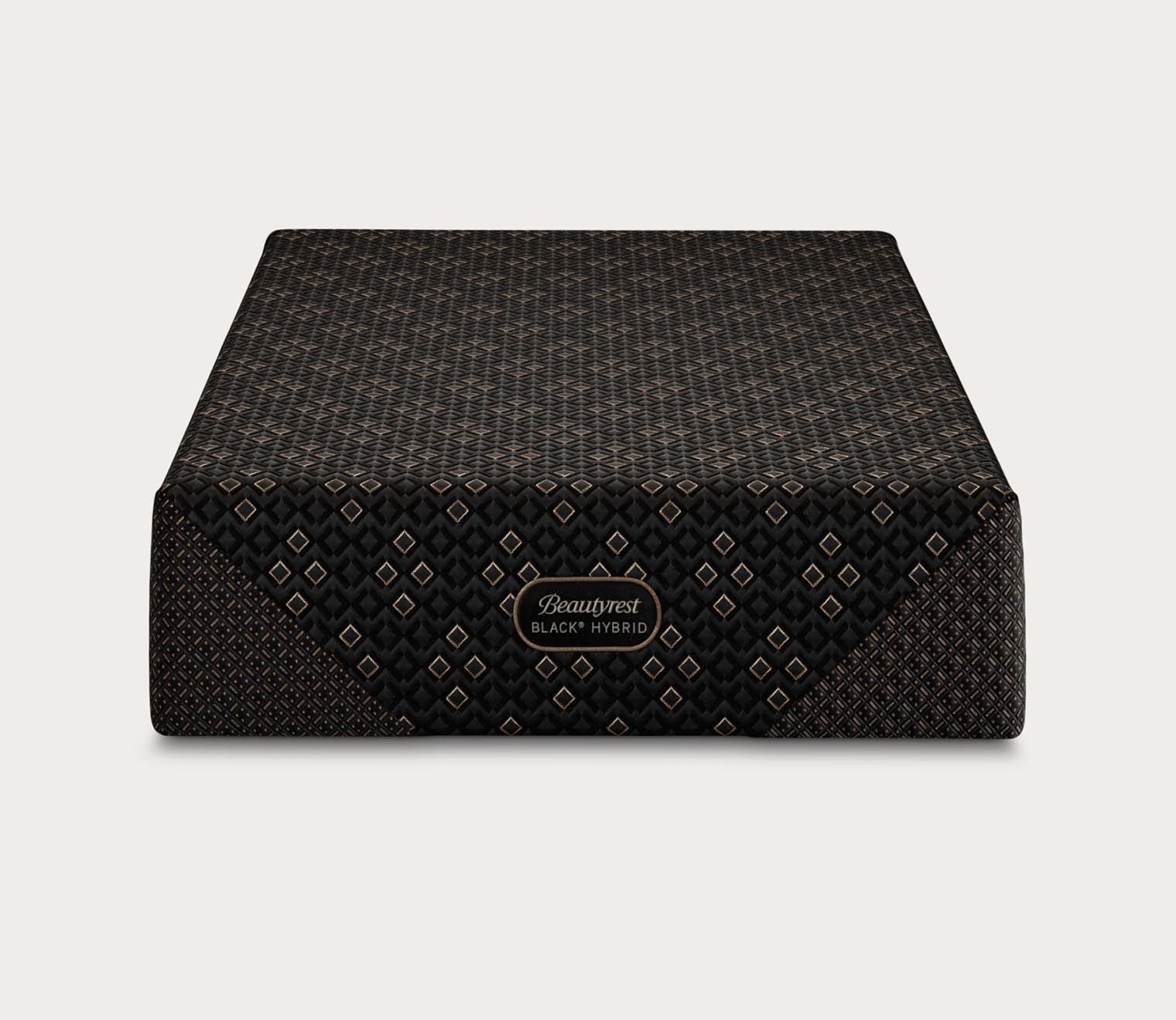 Beautyrest Black Hybrid Series Four XCS Firm Mattress by Simmons - silo front.