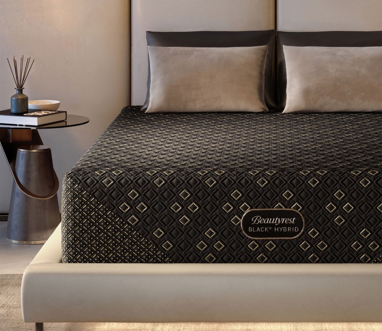 Beautyrest Black Hybrid Series Four XCS Firm Mattress - lifestyle close-up
