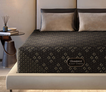 Beautyrest Black Hybrid Series Four XCS Firm Mattress - lifestyle close-up
