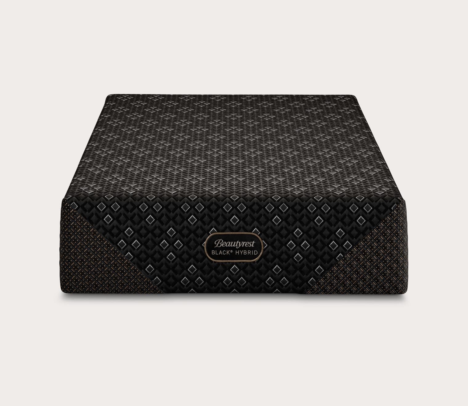 Beautyrest Black Hybrid Series Three XCS Medium Mattress by Simmons - silo front.