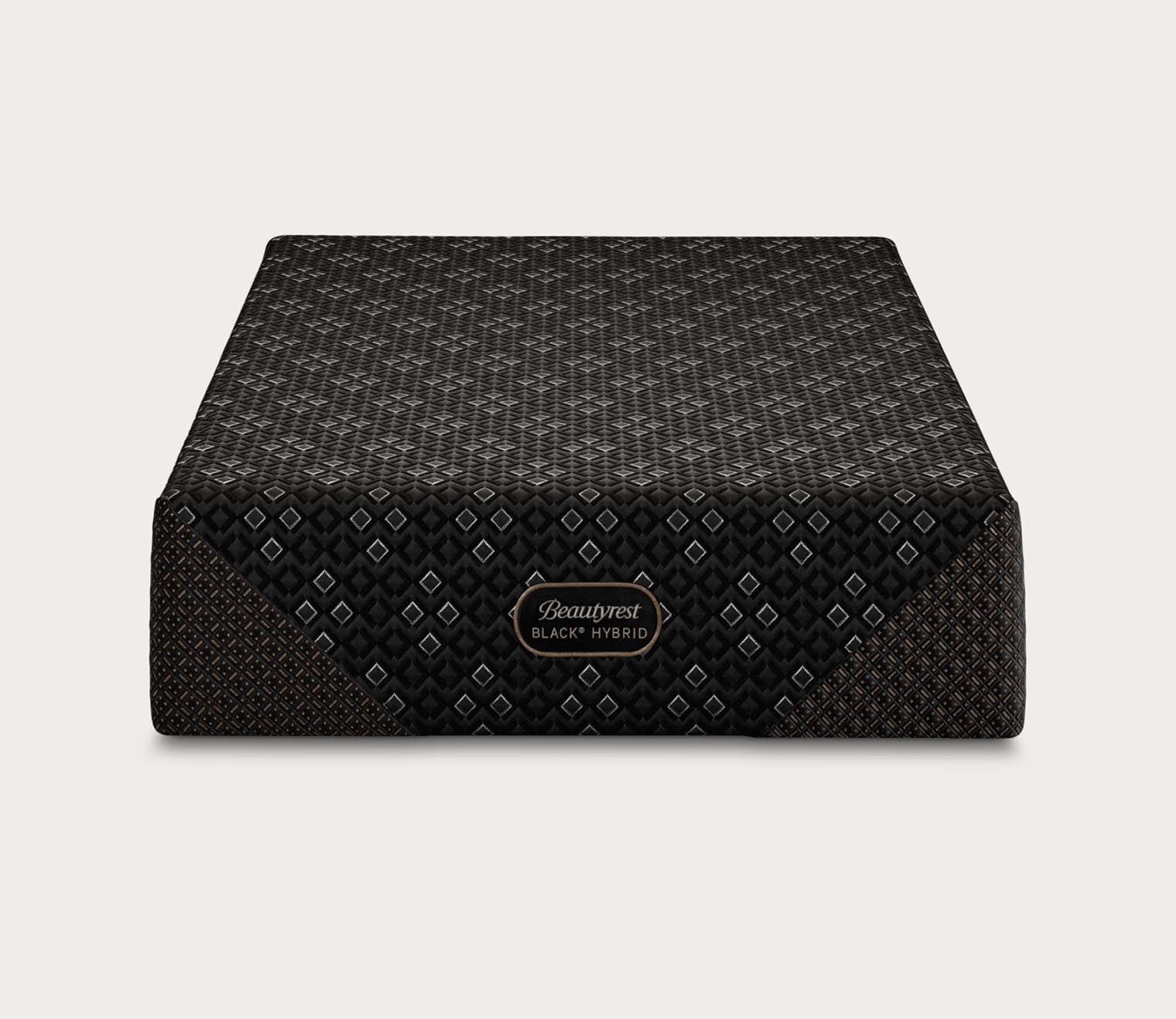 Beautyrest Black Hybrid Series Three XCS Plush Mattress by Simmons - silo front.