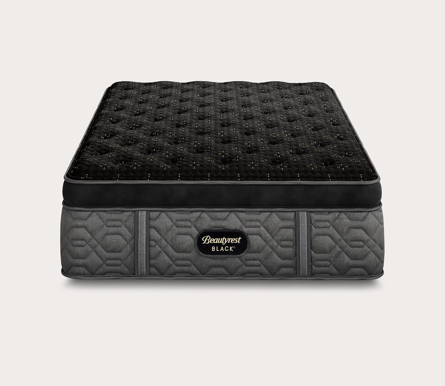 Beautyrest Black Series Four Plush Pillow Top Mattress by Simmons - silo front.