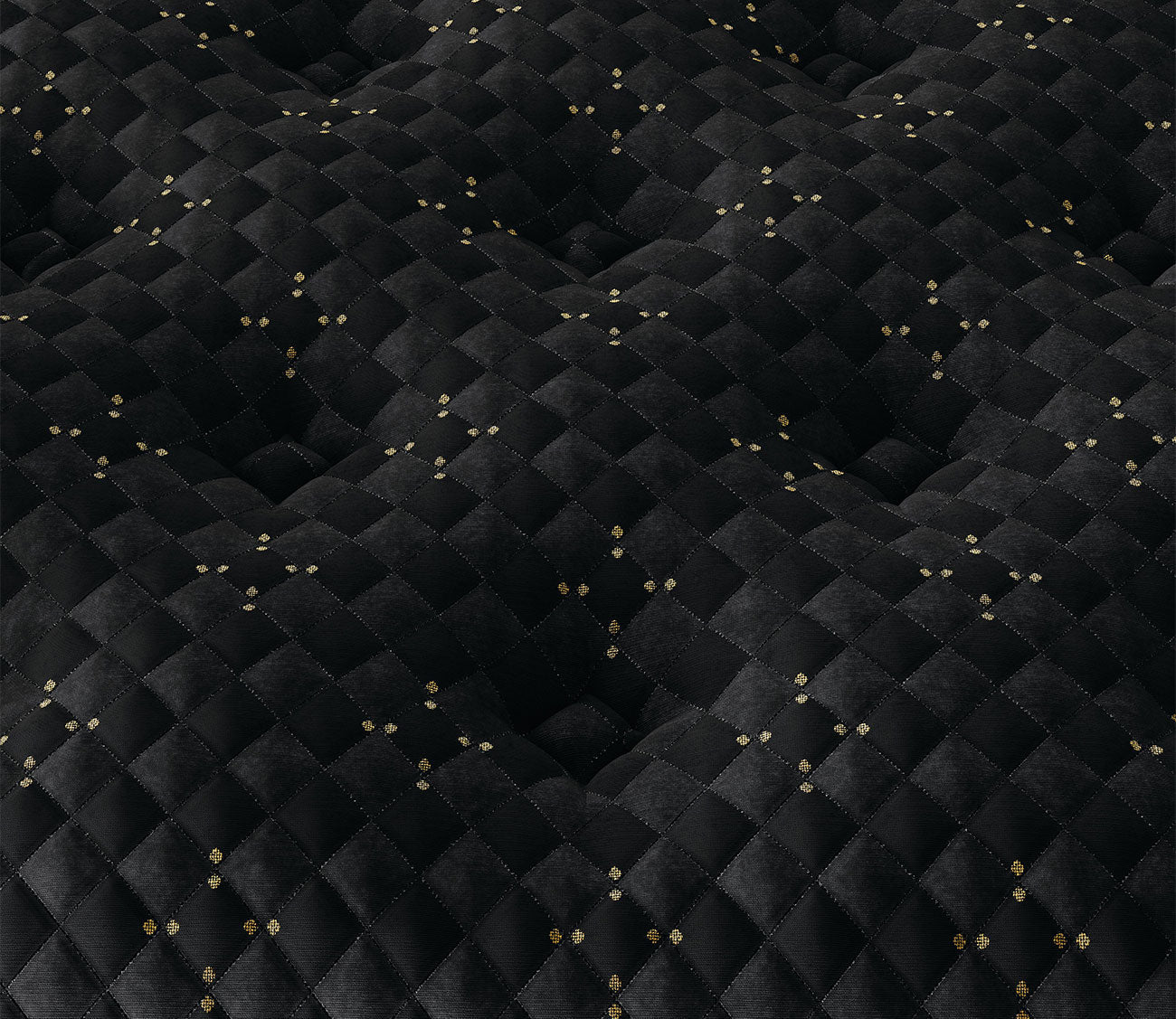 Quilt close-up of Beautyrest Black Series Four Plush Pillow Top Mattress by Simmons