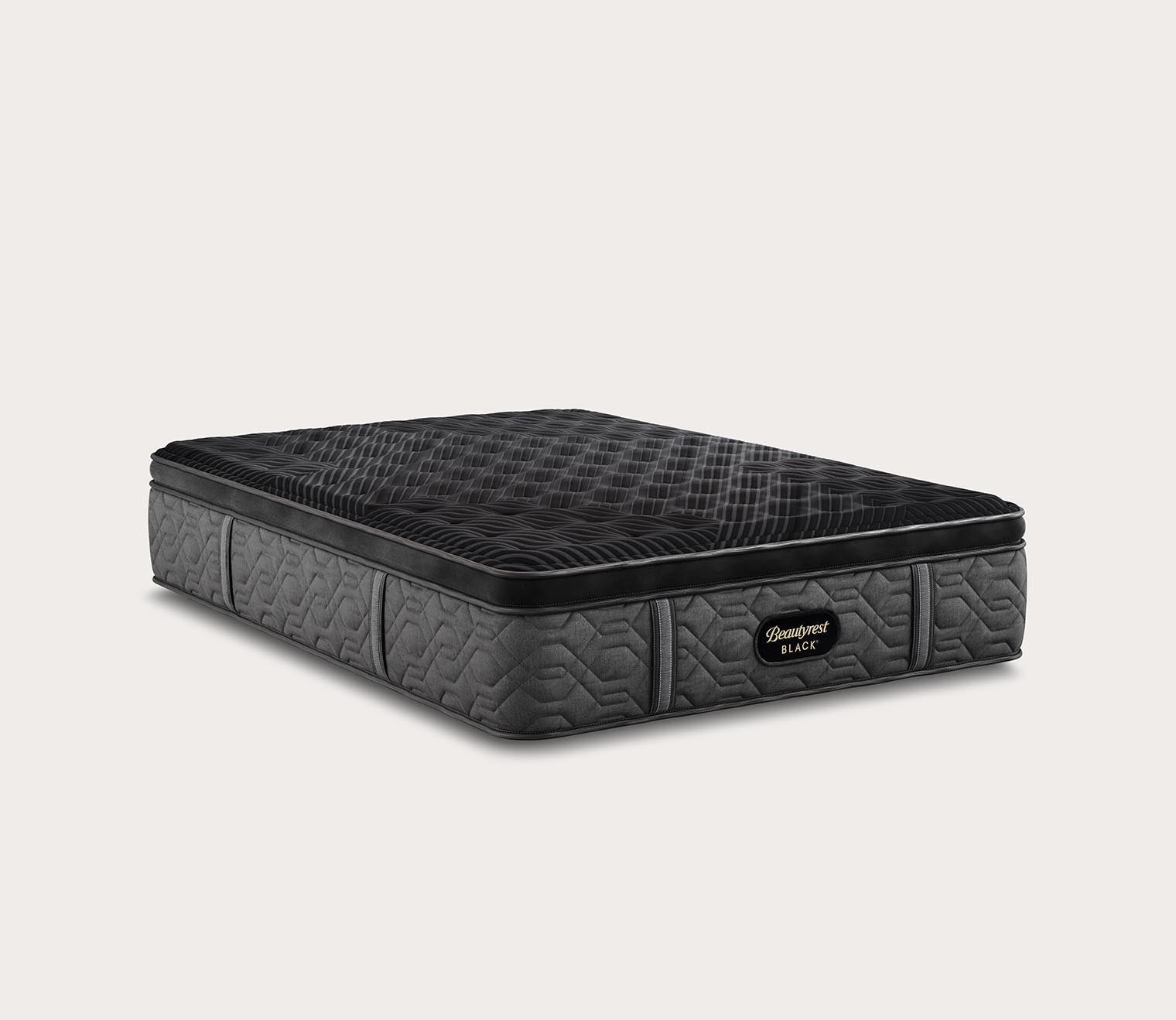 Beautyrest Black Series One Firm Pillow Top Mattress by Simmons - silo angled.