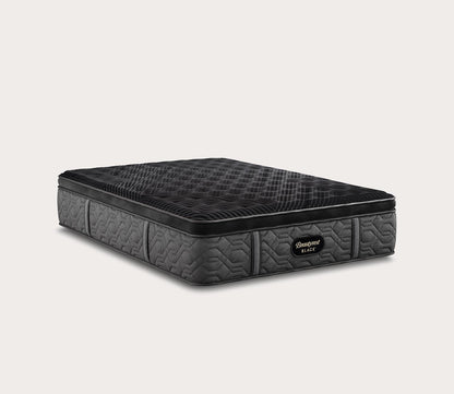 Beautyrest Black Series One Firm Pillow Top Mattress by Simmons - silo angled.