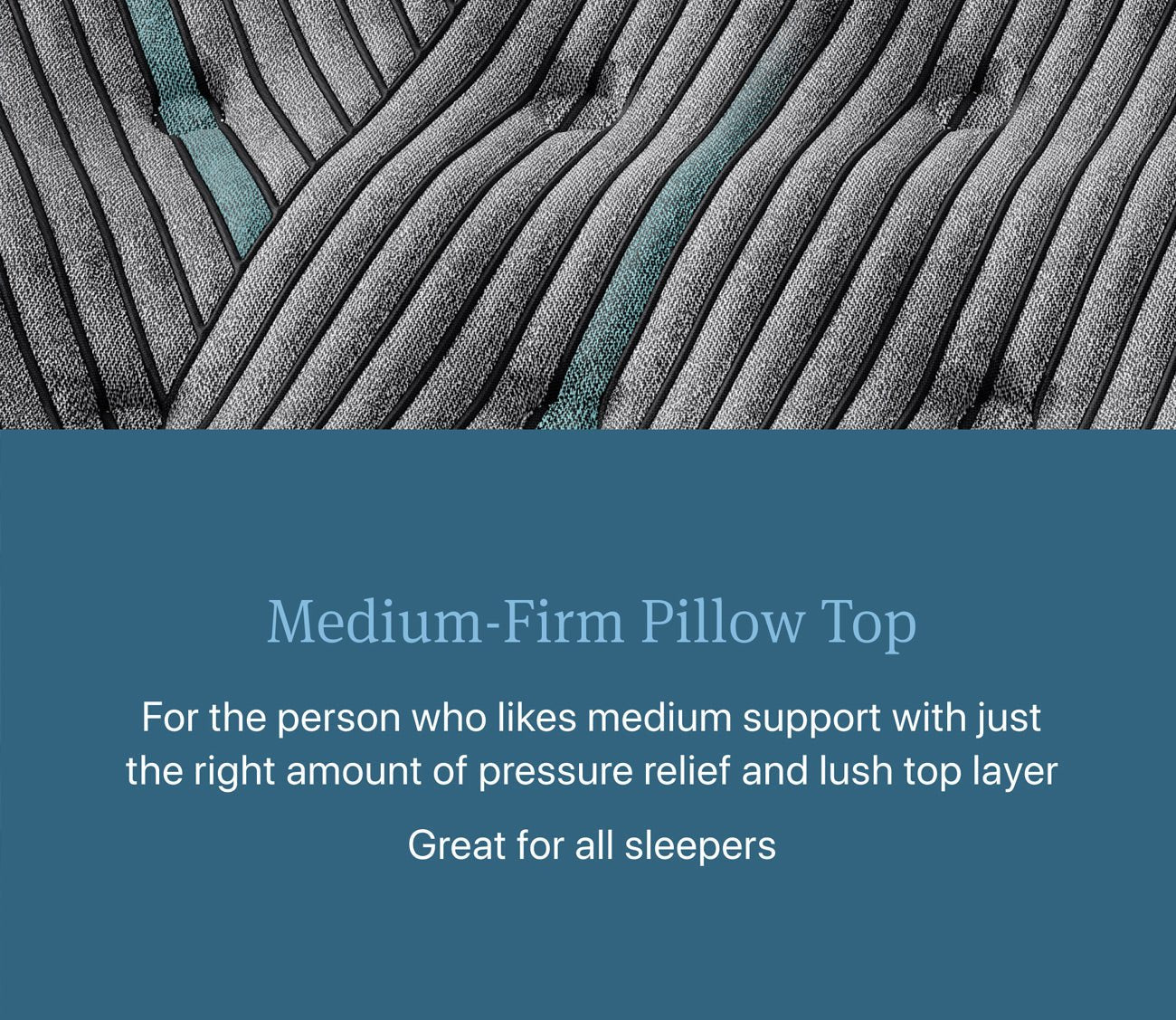 Beautyrest Core Level 2 Medium Firm Pillow Top Innerspring Mattress , ideal for all sleep positions