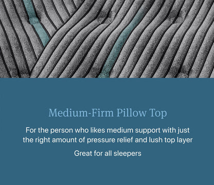 Beautyrest Core Level 2 Medium Firm Pillow Top Innerspring Mattress , ideal for all sleep positions