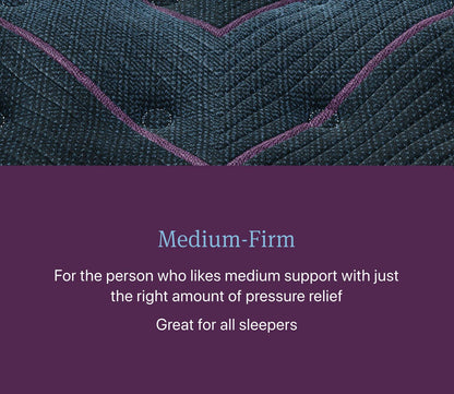 Medium Firm feel great for most sleepers