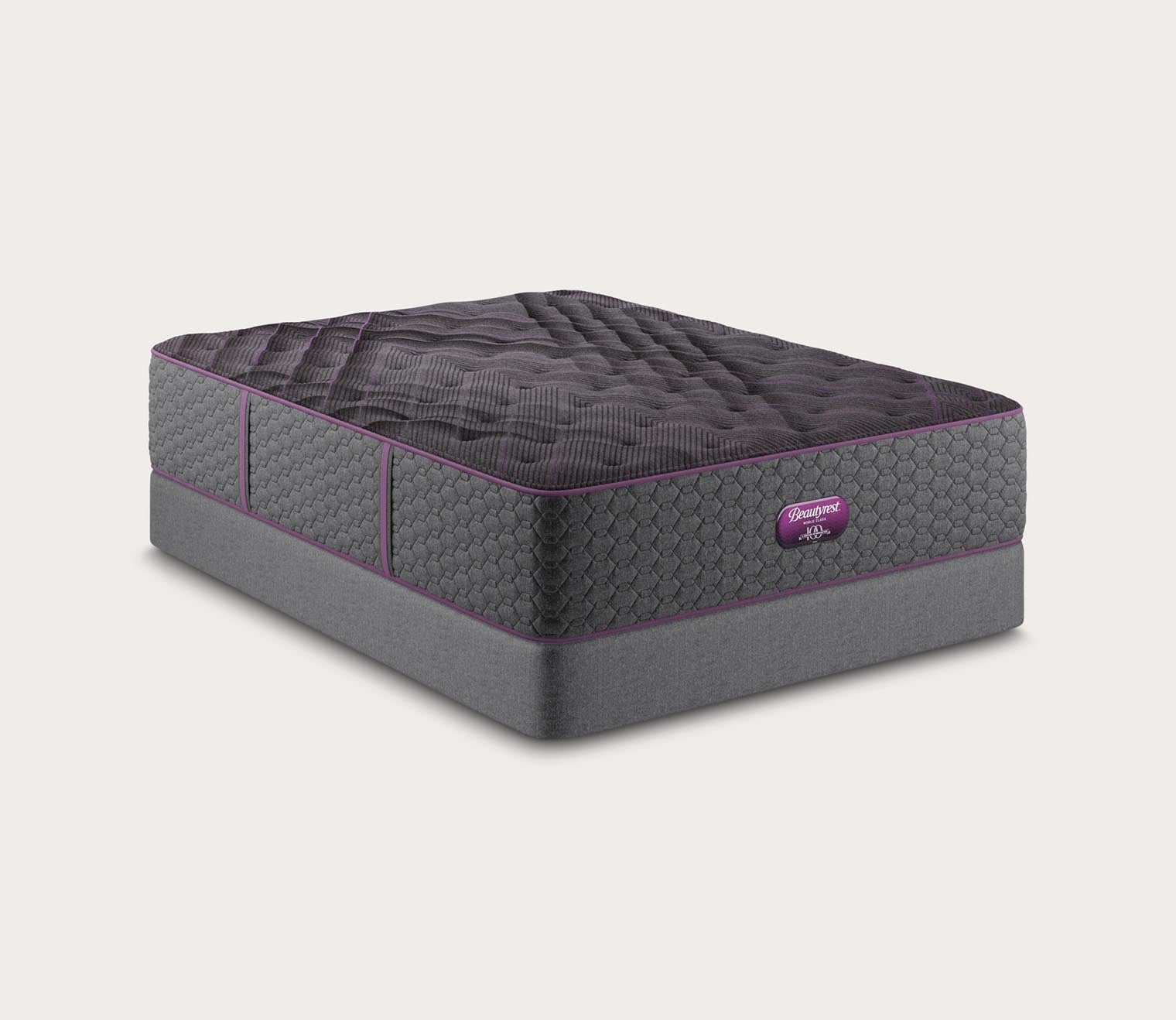 Beautyrest Emerald Coast Medium Firm Innerspring Mattress on a foundation.