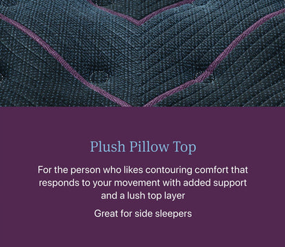 Plush Pillow Top Feel great for side sleepers