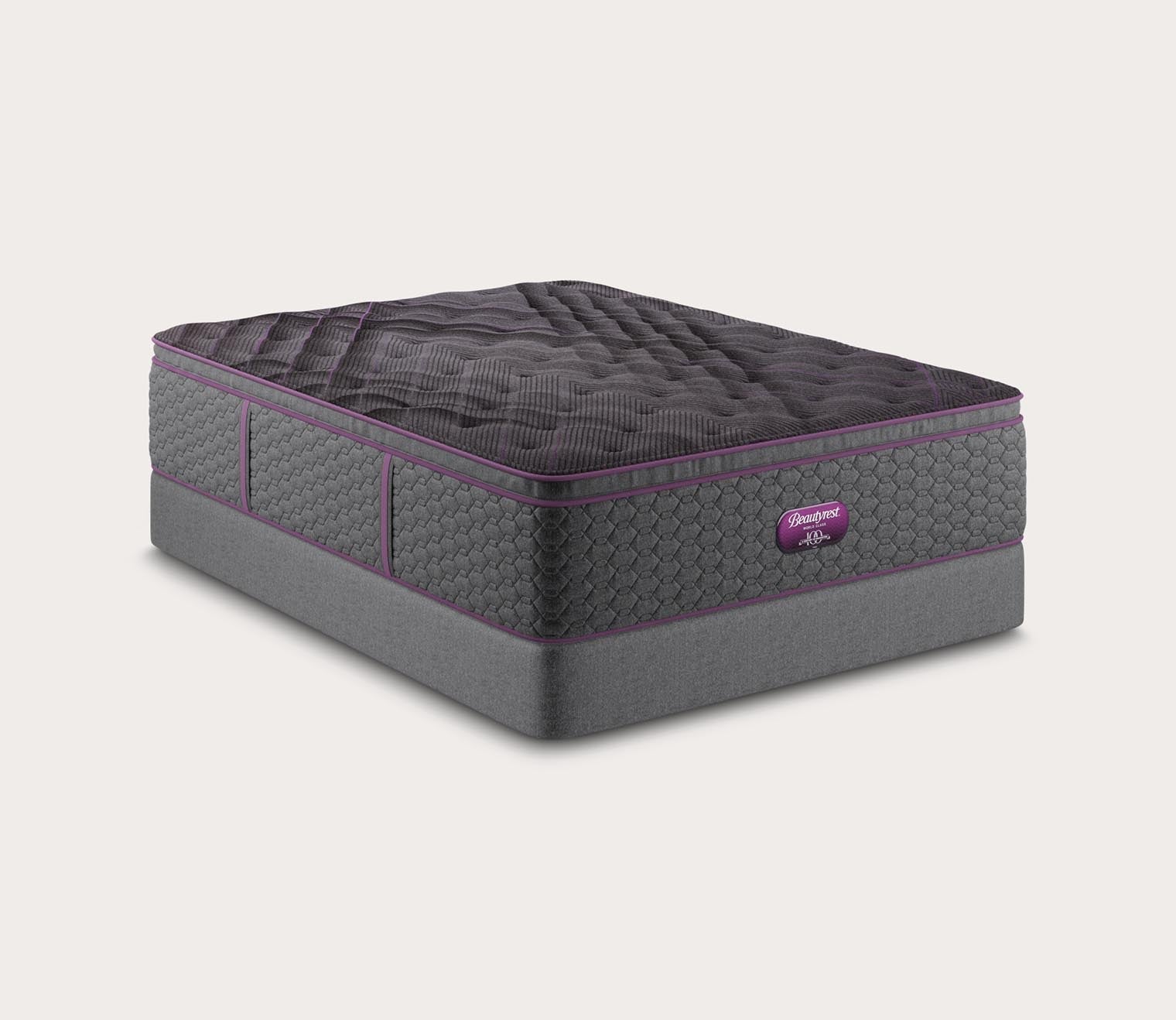 Beautyrest Emerald Coast Plush Pillow Top Innerspring Mattress by Simmons with foundation