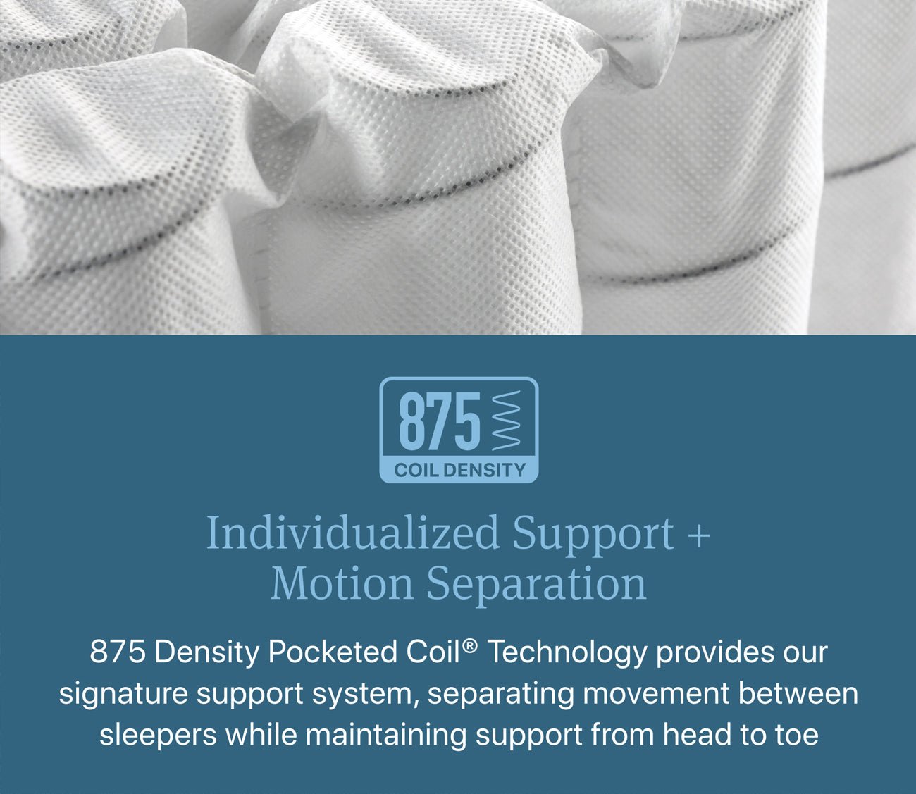 875 Coil Density for individualized support