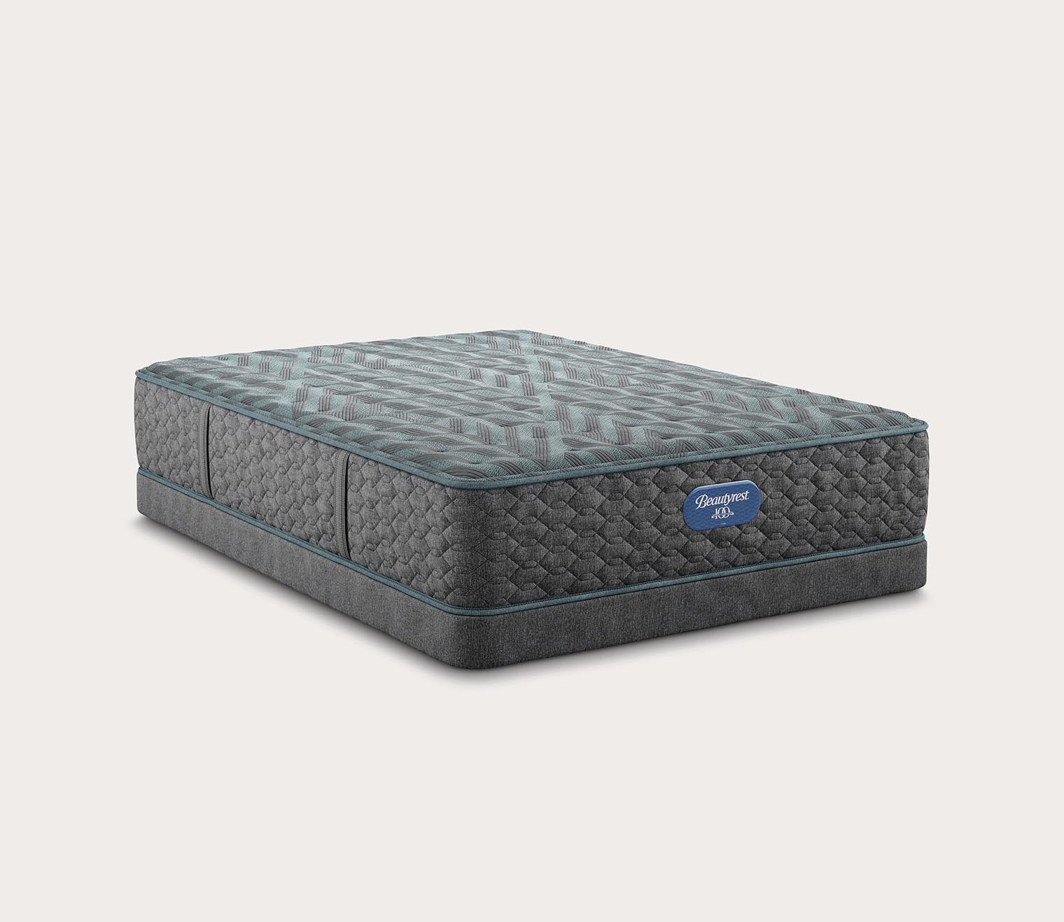 Beautyrest Tortuga Bay Medium Innerspring Mattress by Simmons - with low foundation