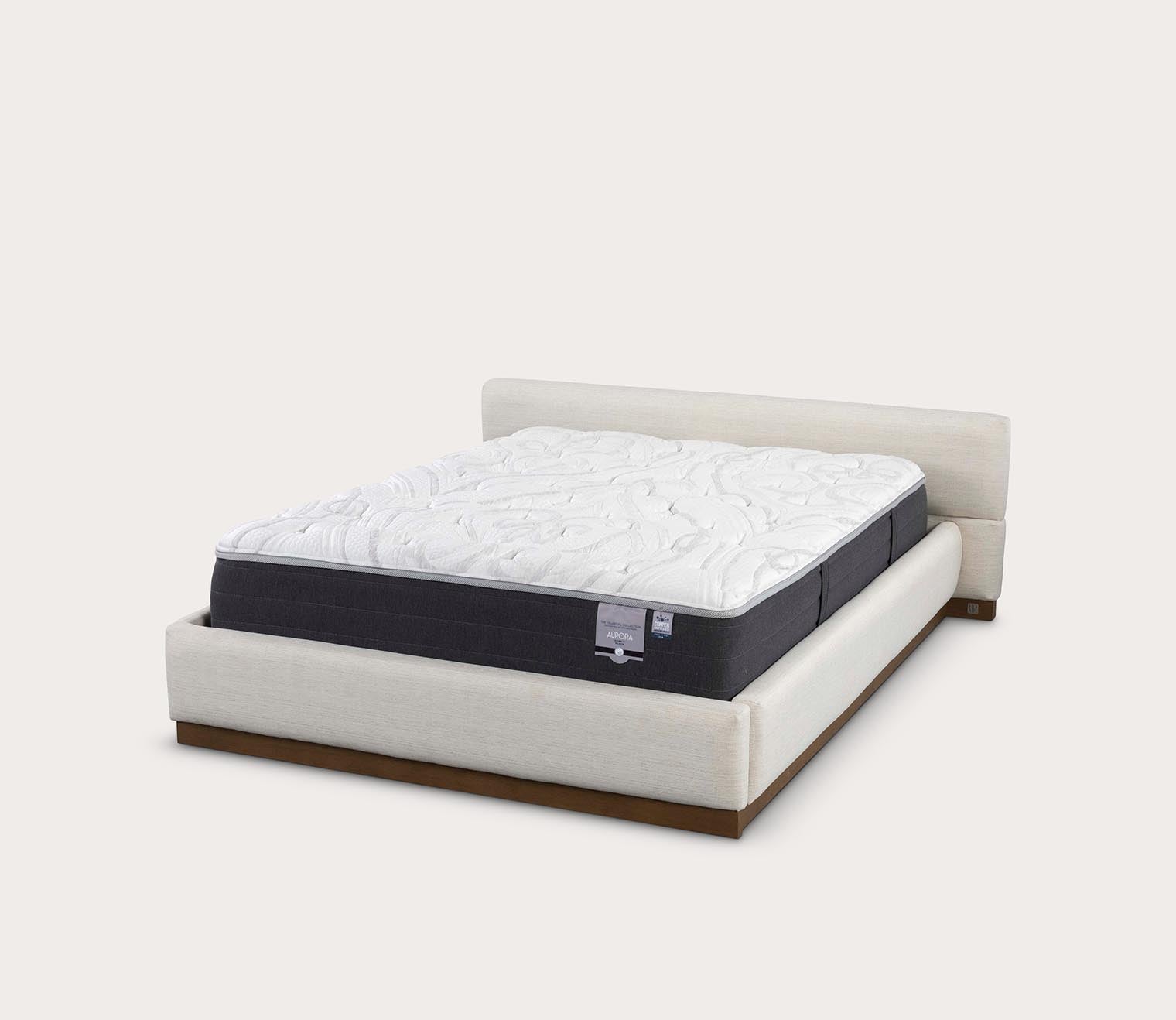 Bliss Modular Bed by CM Home silo on white background showcasing removable modular feature - angled view