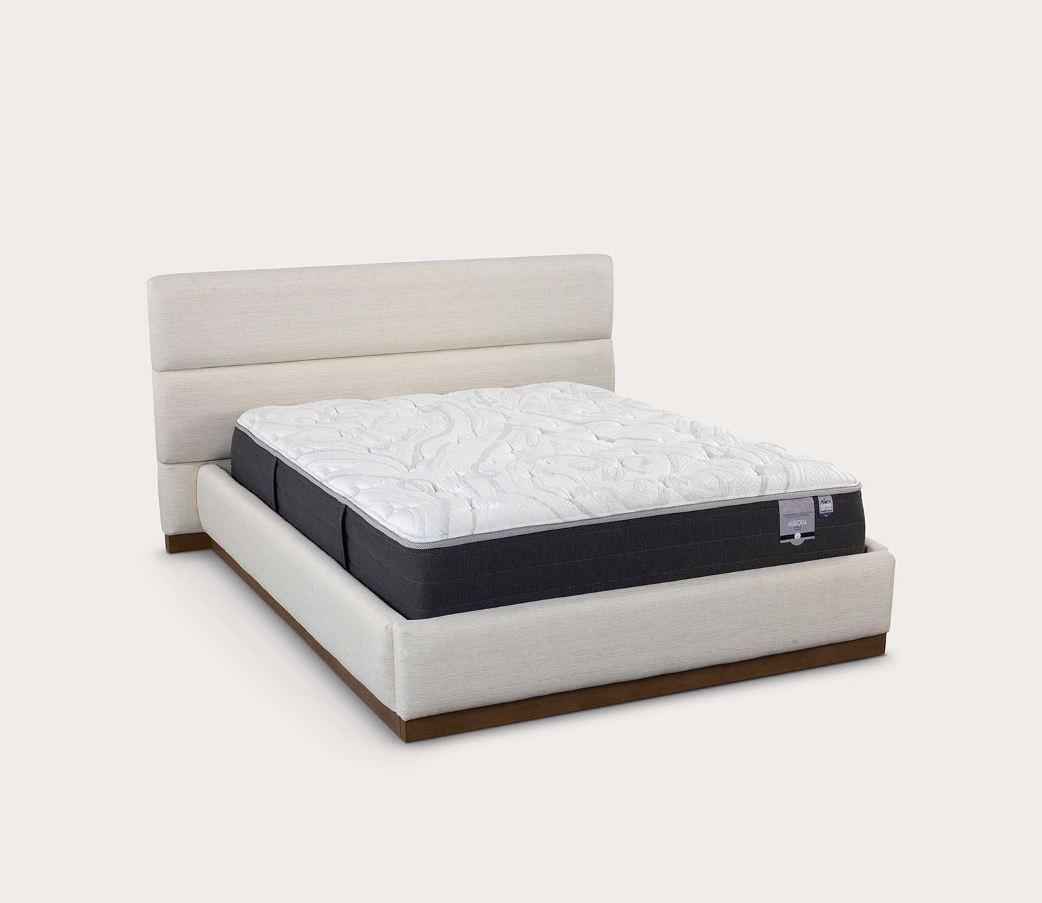 Bliss Modular Bed by CM Home silo on white background - angled view