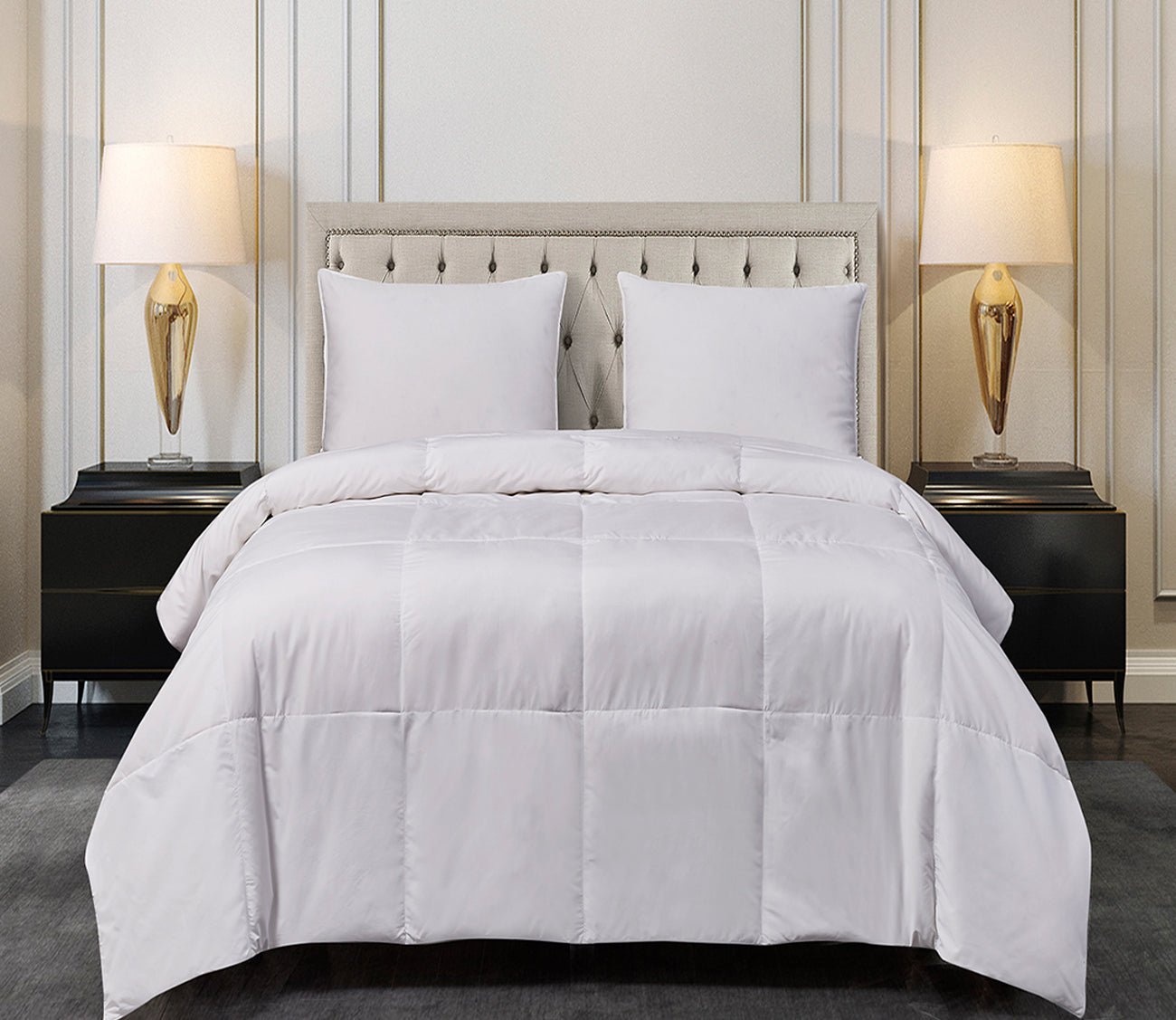 Blue Ridge Home Microfiber Natural Feather and Down Blend Comforter