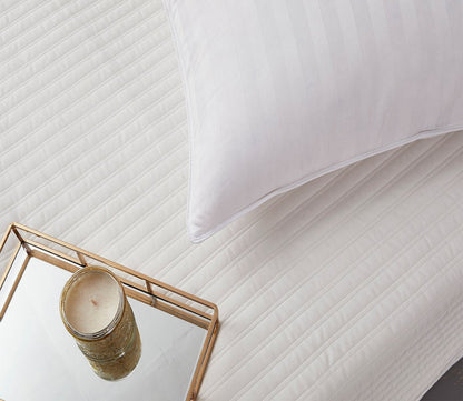 Blue Ridge Home Supreme Damask Stripe Soft White Down Pillow by Blue Ridge Home Fashions