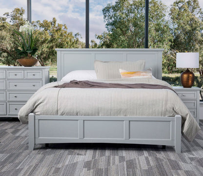 Bonanza Bedroom Set in grey - front view
