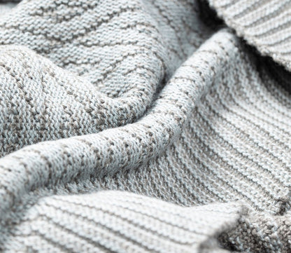 Cariloha Jacquard Bamboo Knit Throw Blanket by Cariloha