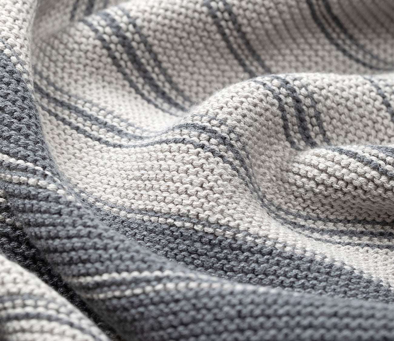 Cariloha Striped Bamboo Knit Throw Blanket by Cariloha