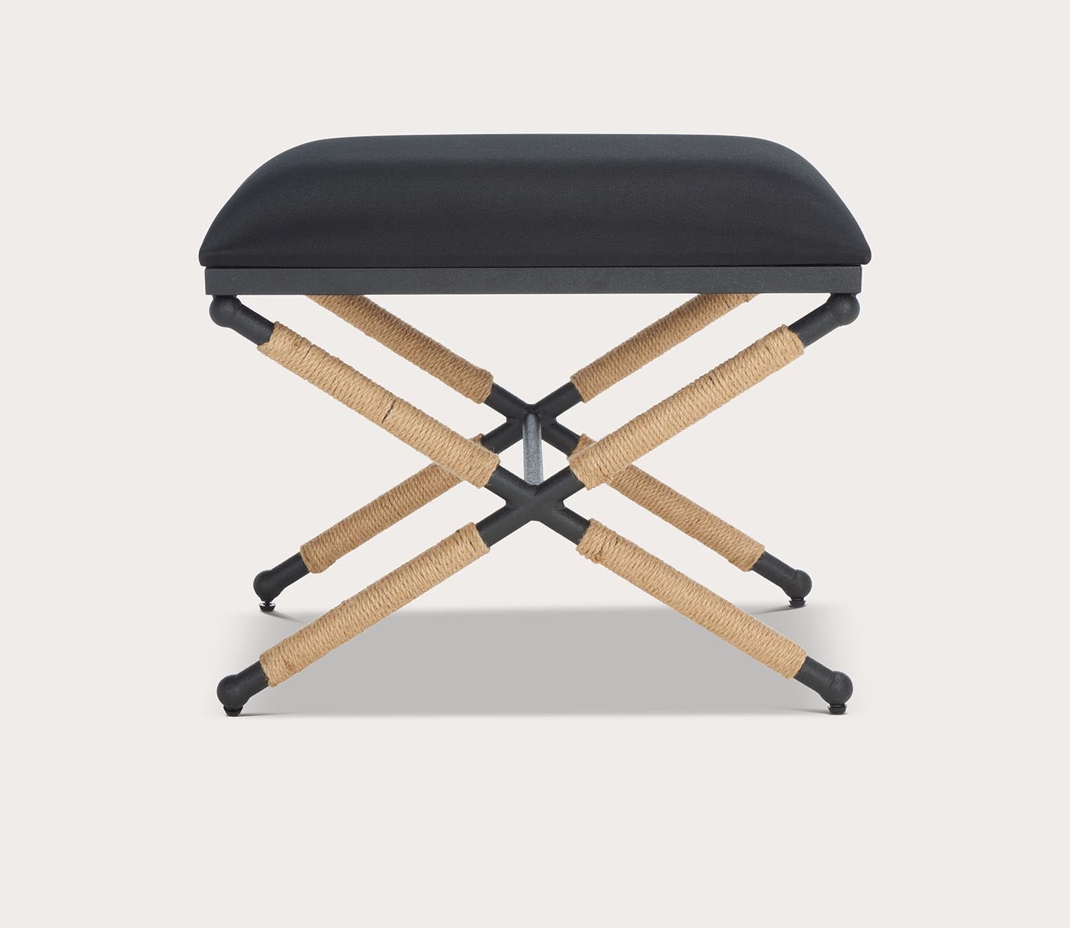 Carmelo Hemp Wrapped Ottoman by Safavieh